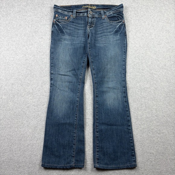 American Eagle Outfitters Denim - Vintage‎ American Eagle Jeans Womens 8 Blue Artist Bootcut Low Rise Stretch Y2K